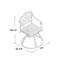 Chaise de patio pivotante avec coussin Arrey-16543730