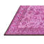 Tapis rose en laine / polyester tissé à la machine Floral-82983861