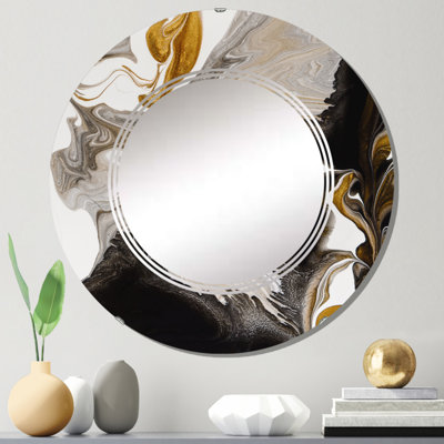 Miroir mural moderne doré et doré IV