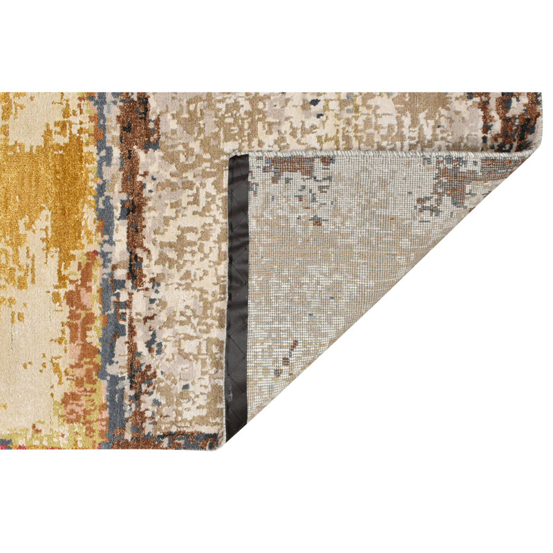 Wool Abstract Area Rug, Rectangle 8' x 10'