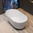 59" X 31.5" Freestanding Soaking Acrylic Bathtub