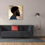  «Force et confiance 1» par Alonzo Saunders, art mural sur toile, 37 po x 37 po