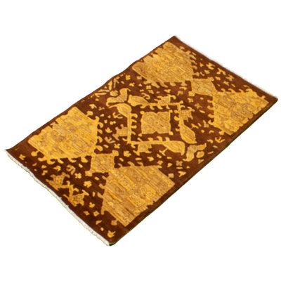 Detrich One-of-a-Kind 3'3" X 5'1" New Age Wool Area Rug in