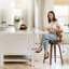 Tabouret de bar rotatif Myrtis (ensemble de 4)-1235865883