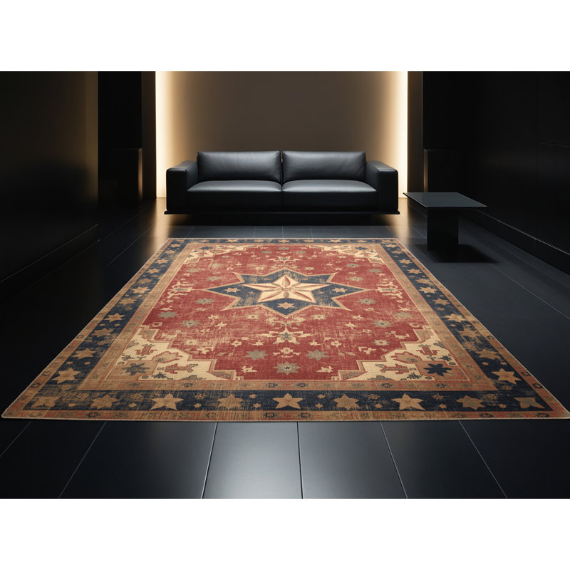 Tapis abstrait moderne et contemporain lavable à la machine Alexa, 2 x 5