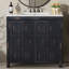 Organisateur de meuble-lavabo 36 po avec lavabo en céramique, ensemble d'armoire de rangement, meuble-lavabo-1701633252