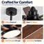 Ventilateur de plafond intelligent d'intérieur / extérieur de 60 pouces avec lumière DEL à intensité variable, moteur à courant continu réversible à 6 vitesses et télécommande