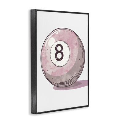 Pastel Eight Ball Framed Giclee, design by LSR Design Studio