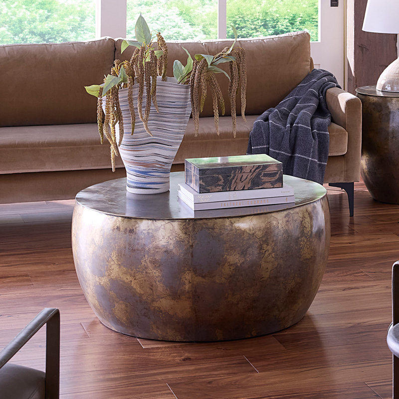 Aphrodite Iron Coffee Table, Gold