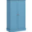 Garde-manger de 41 po, 12 tablettes de porte, 5 tablettes réglables, bleu, ajoute du style et du rangement à votre rangement, armoire bleue avec étagère pour plus d'espace