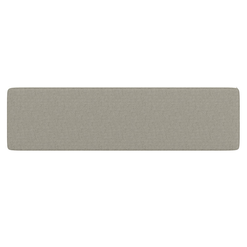Indoor/Outdoor Sunbrella® Seat Cushion, 65" W x 18" D, Spectrum Dove Sunbrella® Plainweave