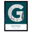 Guayaquil City Map Guayaquil Ecuador City Map Teal - Single Picture Frame Typography