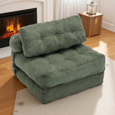 Fauteuil à billes en velours côtelé Compression