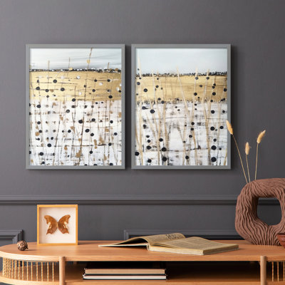 ABSTRACT Series CMXII - Reproduction encadrée de qualité supérieure - prête à être accrochée - aucun clou requis - aucun clou requis