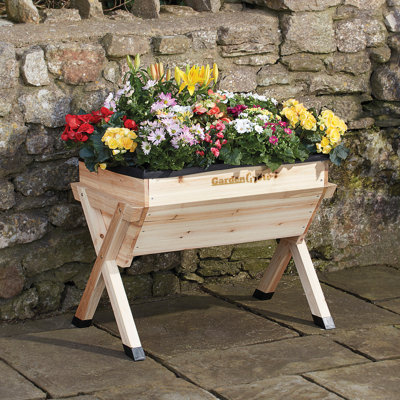 Buckmiller Wood Elevated Planter