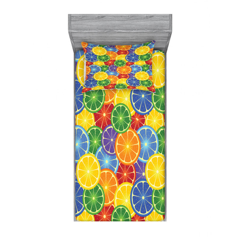 Microfiber Sheet Set, Twin Sheet Set with Fitted Sheet