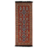 Rug & Kilim’S Tribal Runner In Red And Blue Geometric Pattern