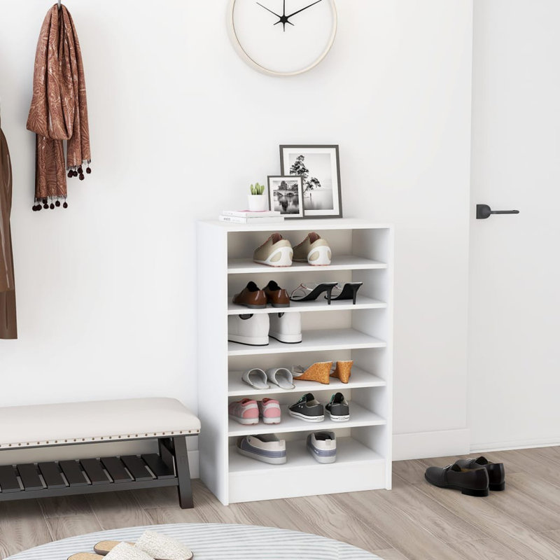 Armoire à chaussures vidaXL, Blanc