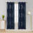 Spurgh Sliver Wave Foil Print Blackout Thermal Grommet Curtain Panels (Set of 2)-792607138-792607142