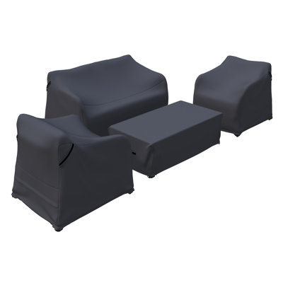 Fiora Outdoor Acacia Wood Patio Conversation Sets Group Seating Outdoor Furniture Covers