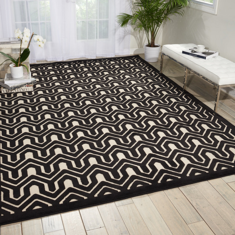 Derr Geometric Indoor Rug, Rectangle 3'6" x 5'6"