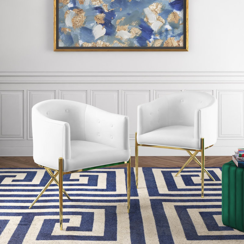 Fauteuil de salle à manger Modway, Blanc, 2
