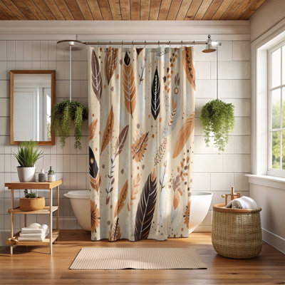Rideau de douche Boho Element - Premium