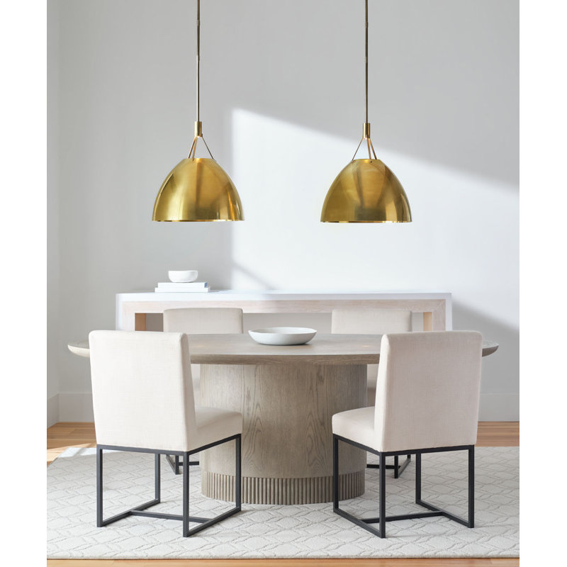 Sospeso 1 - Light LED Pendant, Natural Brass