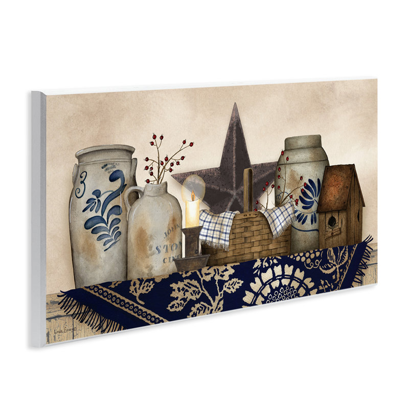 "Rustic Pottery Jars", art mural par Linda Spivey