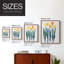 Tulipes dans une rangée II, reproduction encadrée - bois massif-430479366-430479367