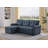 86" Linen Blend Upholstered Sleeper Sofa