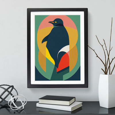 Modern Abstract Penguin No.3 - Framed Print