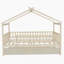 Lit double en bois avec lit gigogne simple-1240005124