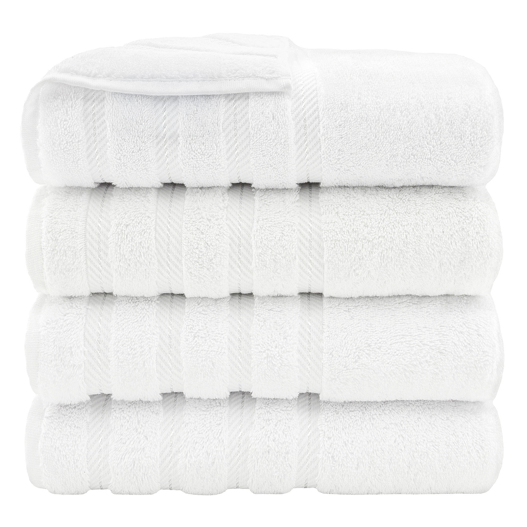 Latitude Run® Edison Collection 100% Cotton 4 Piece Luxury Turkish Bath Towel Set & Reviews | Wayfair