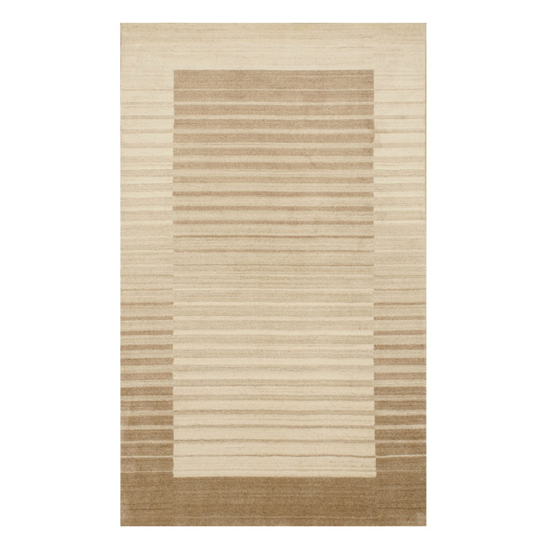 Tapis brun en laine et viscose Kelbark, Rectangle 9 pi x 12 pi