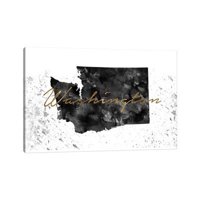 Vermont - Or noir et blanc par Walldecoraddict - Toile tendue avec châssis sur toile