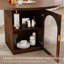Table de salle à manger ronde de 47 pouces avec armoire de rangement (sans la chaise)-440250024