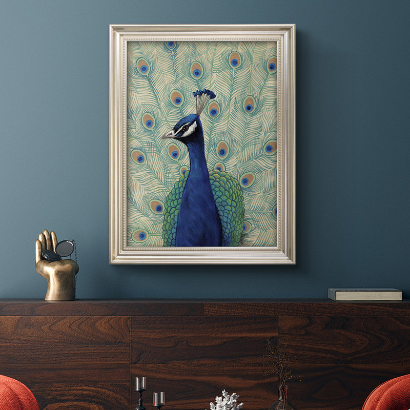 " Blue Peacock II ", 29" W x 41" H