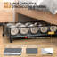 Rangement sous le lit avec roulettes, contenants de rangement sous le lit avec couvercles transparents, gris-1457088480