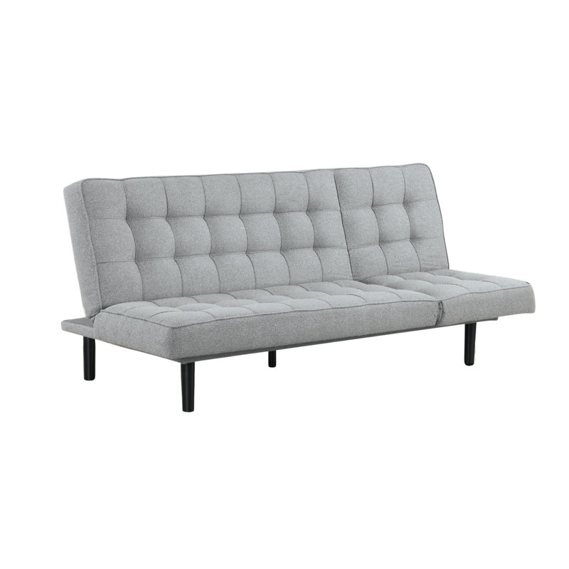Canapé futon contemporain 81 po, gris clair, Gris clair