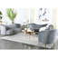 Confortable chaise rembourrée grise et dorée, chaise moderne recouverte de velours avec base, élégante et fonctionnelle