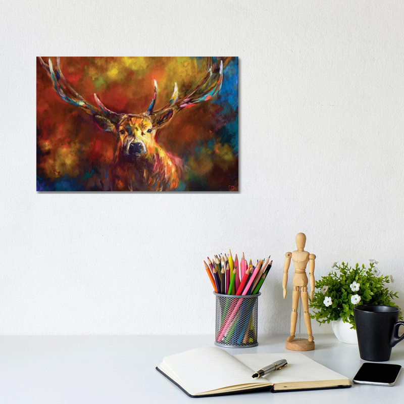 Benign Watchfulness by Sue Gardner - Painting on Canvas, Wrapped Canvas, 20.32 cm H x 30.48 cm W