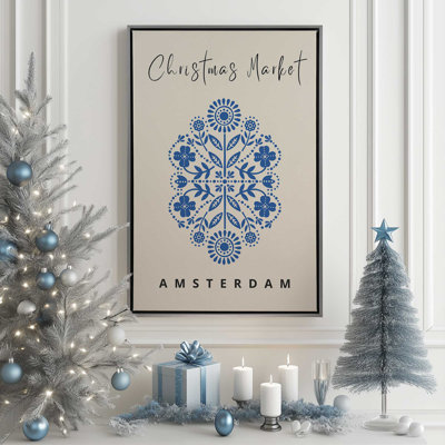 Affiche de marché de Noël III, reproduction sur toile