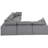 Bania Upholstered L-Shaped Sectional Symmetrical