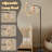  Arc Floor Lamp Aesthetic illustrations seamless celestial moon phases Half moon stars Tall Modern Standing Lamp LED Adjustable Linen Lampshade 3 Color Temperatures