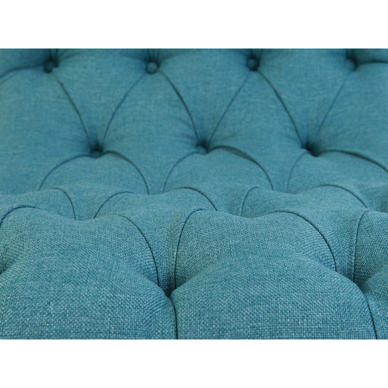 Upholstered Slipper Chair, Night Blue