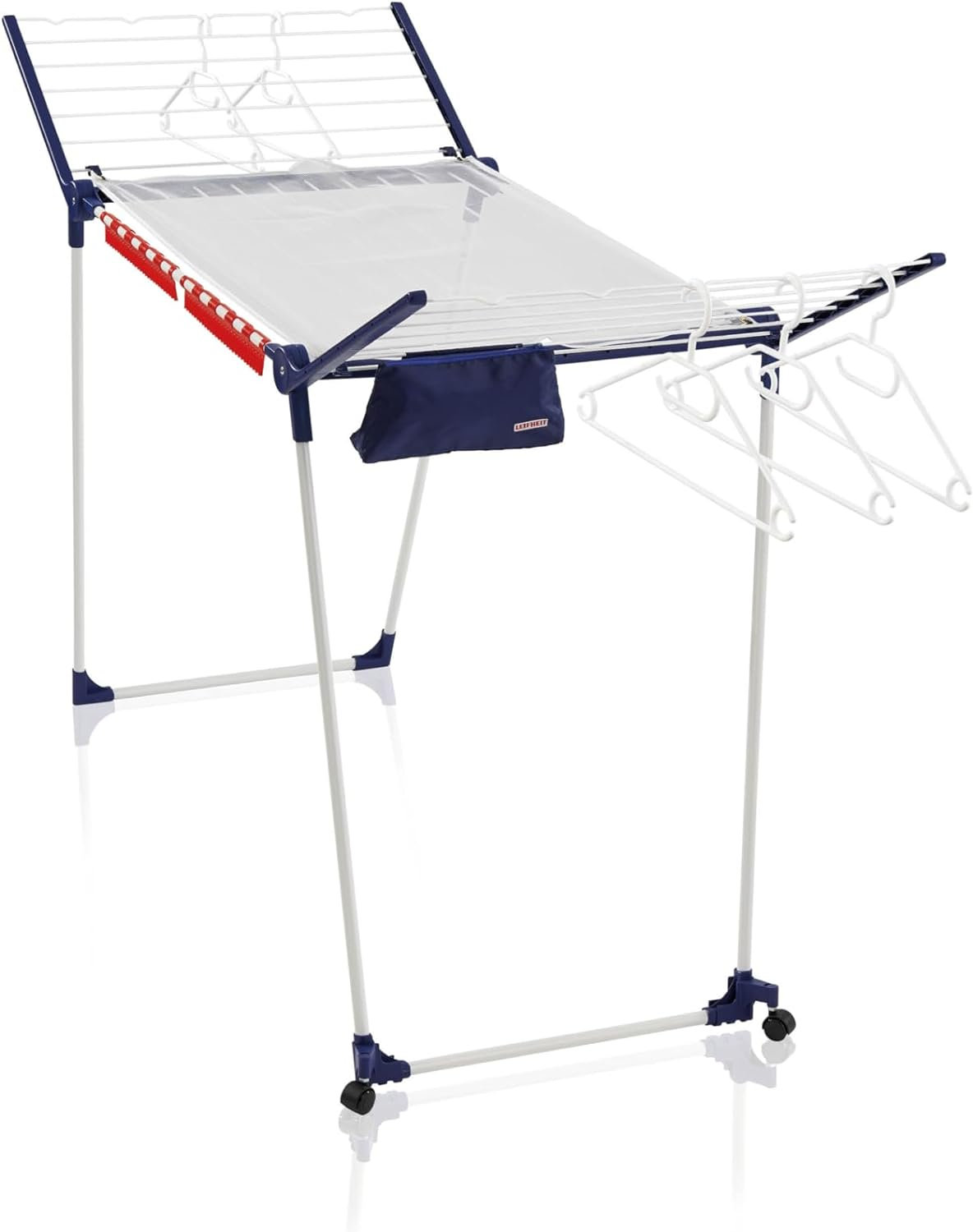 Leifheit Pegasus 200 Solid Mobile Foldable Freestanding Drying Rack ...