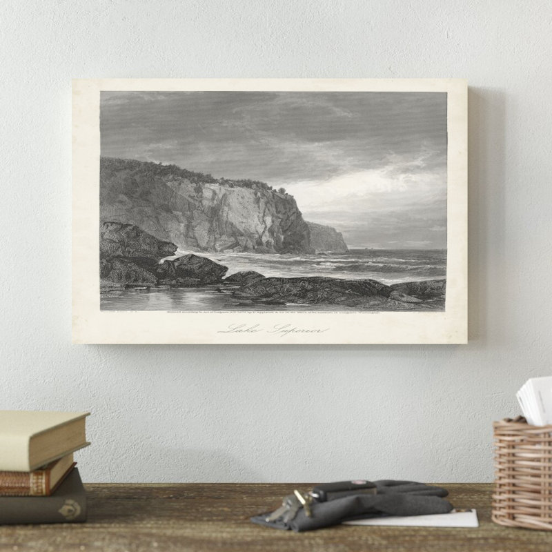 «Lake Superior» par William Cullen Bryant, impression sur toile tendue, H 12 po x l 18 po