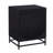 2-Drawer Solid Wood Nightstand with Cane Fronts-1563262683