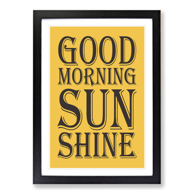 Good Morning Sunshine - Picture Frame Typography